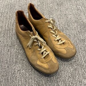 Reproduction of FoundCasual Leather & Suede Sneakers in Tan